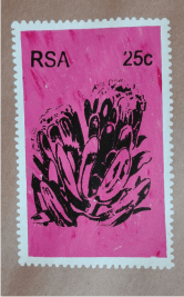 wooden postage stamp