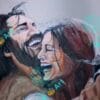 Joyful embrace
