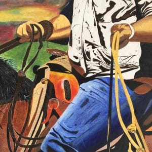 Christine Hugo oil painting The stockman