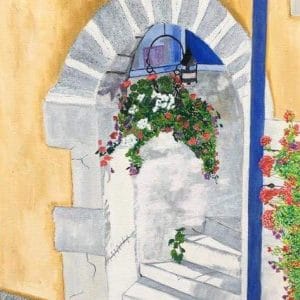 oil painting Christine Hugo Venice entrance