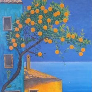 Christine Hugo oil painting Summer Time