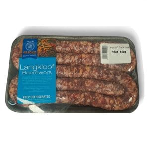 Beef sausage –Langkloof 400g-500g