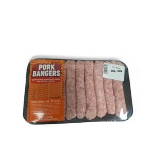 Pork bangers 350g - 400g